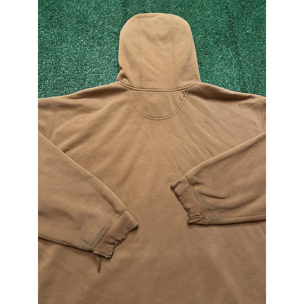Vintage 90s Light Brown Distressed Carhartt Workwear Hoodie - Picture 11 of 15